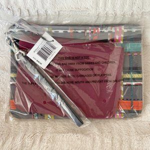 Vera Bradley Midtown Pouch Duo in Preppy Poly Hawthorn Rose - New!